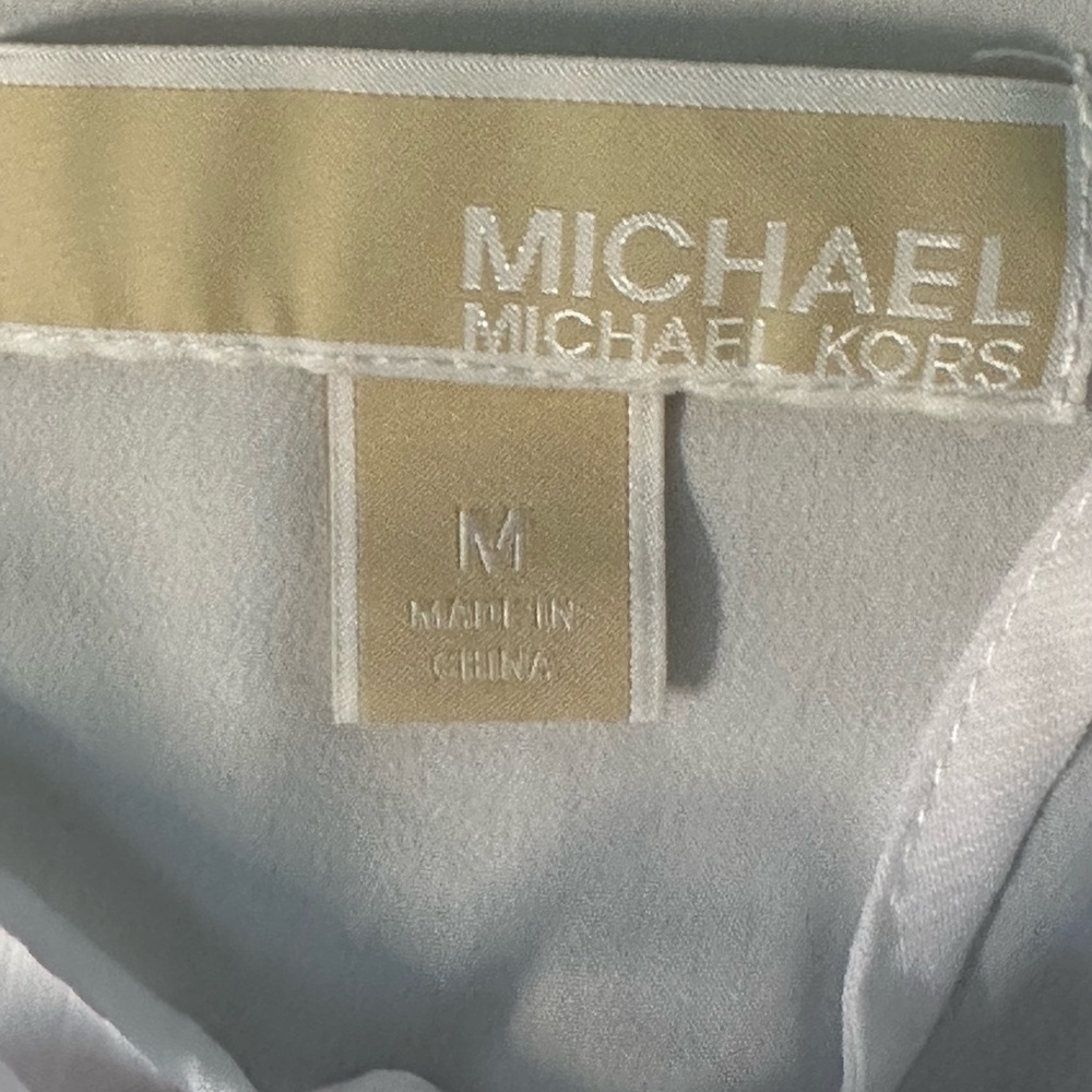 👚 Michael Kors White Bohemian Boho Style Top - Size Medium 🌟 - Picture 7 of 14